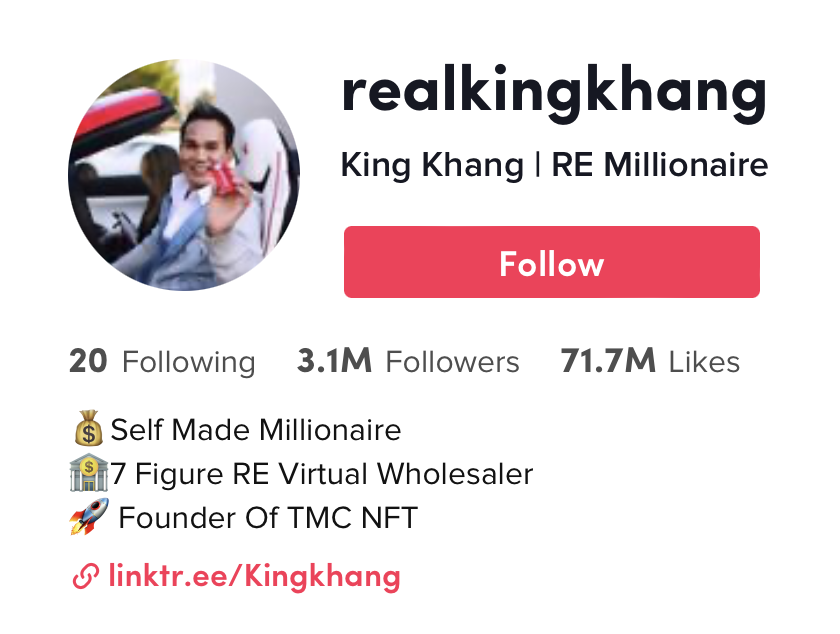 RyanPineda's tweet photo. I'm going to start highlighting some of our @TykesNFT board members daily. My goal is to create an elite community of real estate investors, entrepreneurs, content creators, and web3 experts.

One of our first members is someone many people know from TikTok... @RealKingKhang https://t.co/7hTlTlGDDk