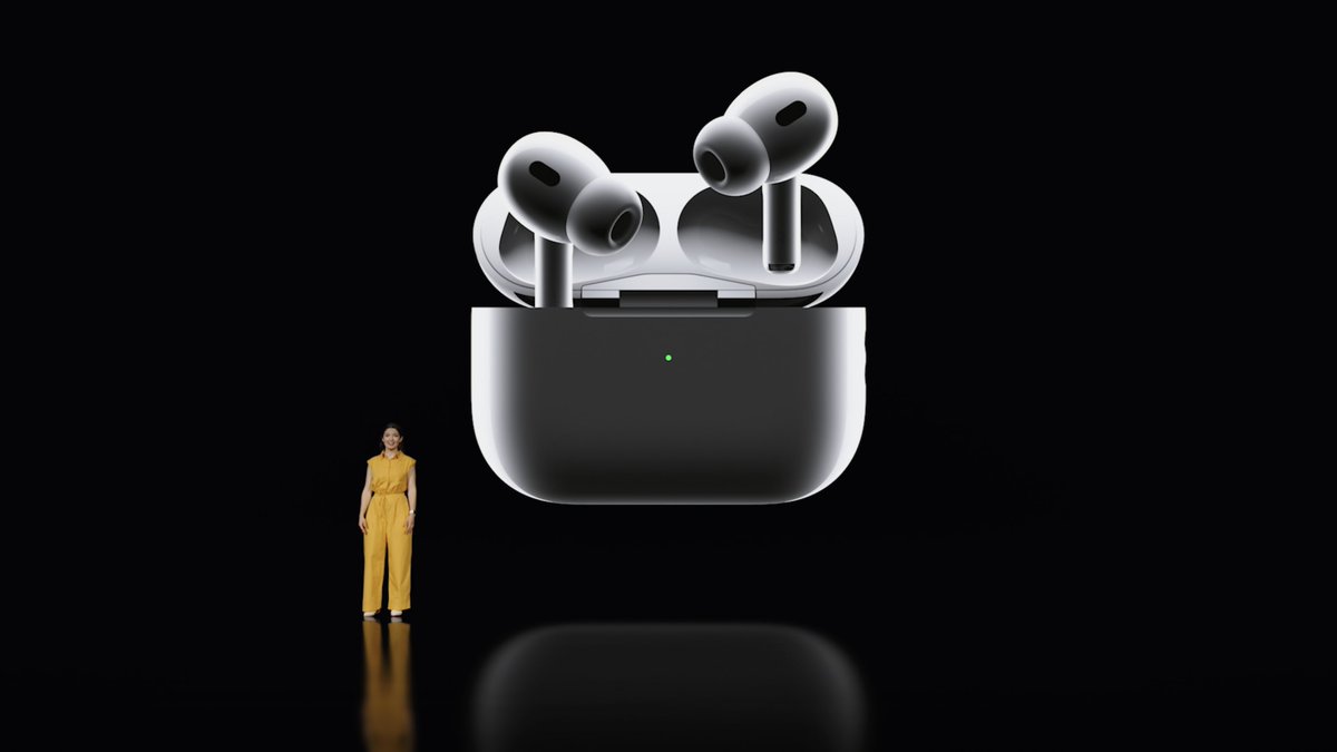theapplehub's tweet photo. The new AirPods Pro #AppleEvent https://t.co/0TjEpt0PLg