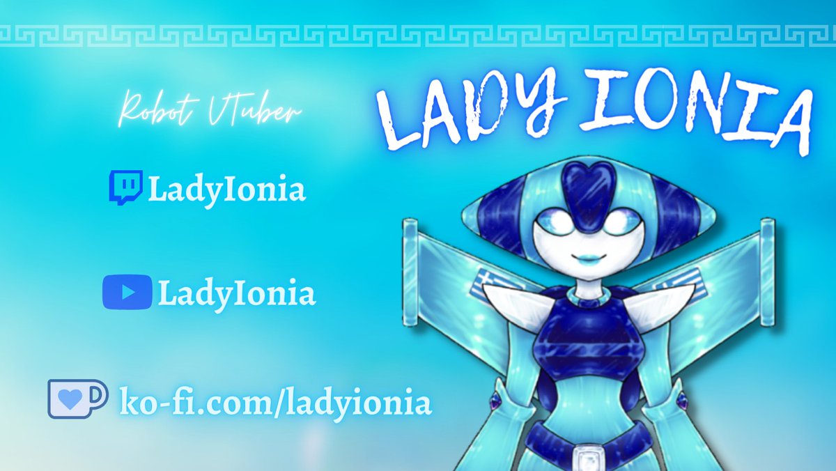 LadyIonia's tweet image. 𝓘&apos;𝓶 𝓘𝓸𝓷𝓲𝓪!
15 𝑓𝑜𝑜𝑡 𝑡𝑎𝑙𝑙 𝑟𝑜𝑏𝑜𝑡!
(That&apos;s with an &apos;i&apos;, not an &apos;L&apos;!)

Twitch: twitch.tv/ladyionia

Ko-fi (Tips, Assets and Art C/o/missions): ko-fi.com/ladyionia

Throne: throne.me/u/ladyionia

VODs: youtube.com/channel/UCd9Yd…

#VTuber #VTubers #RobotVTuber