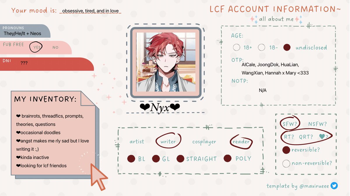 SparklesOfNyx's tweet photo. Hello!!! #lcfintro https://t.co/ErH1oYPG3R
