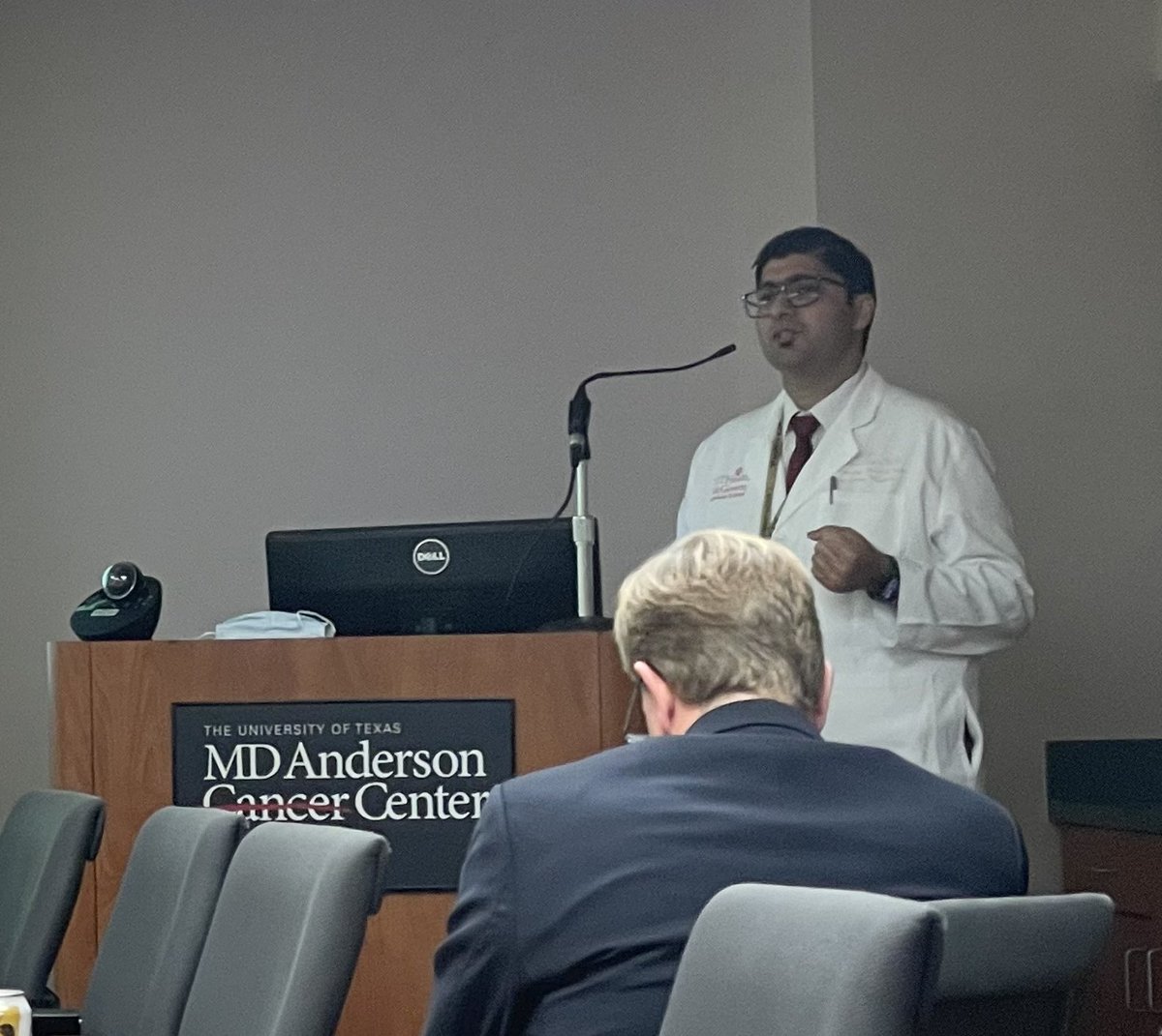 Great presentation by <a href="/GautamSikka/">Gautam Sikka MD</a> <a href="/McGovernMed/">McGovern Med School</a> to #MDAPulmonary on #Sarcoidosis #MedEd #PCCM 
Fortunate to partner with <a href="/McGovernPulmCC/">UT Pulmonary Critical Care Sleep</a> in management of benign pulmonary disease #WorkFamily