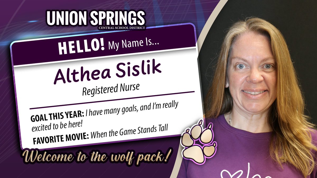 UnionSpringsCSD's tweet photo. Get to know our new staff!! #NewWolves #WolfPack https://t.co/t5dKeyC2oT