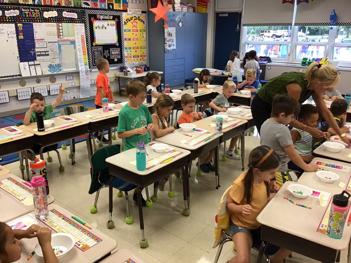 CBDoyleElem's tweet photo. 1st grade friends are learning about teamwork and being good friends. After reading the book, Our Class Is A Family, the children made each other friendship bracelets.  #teamworkmakesthedreamwork #teamdoyle #doylesoars https://t.co/wdHrhvwKfV