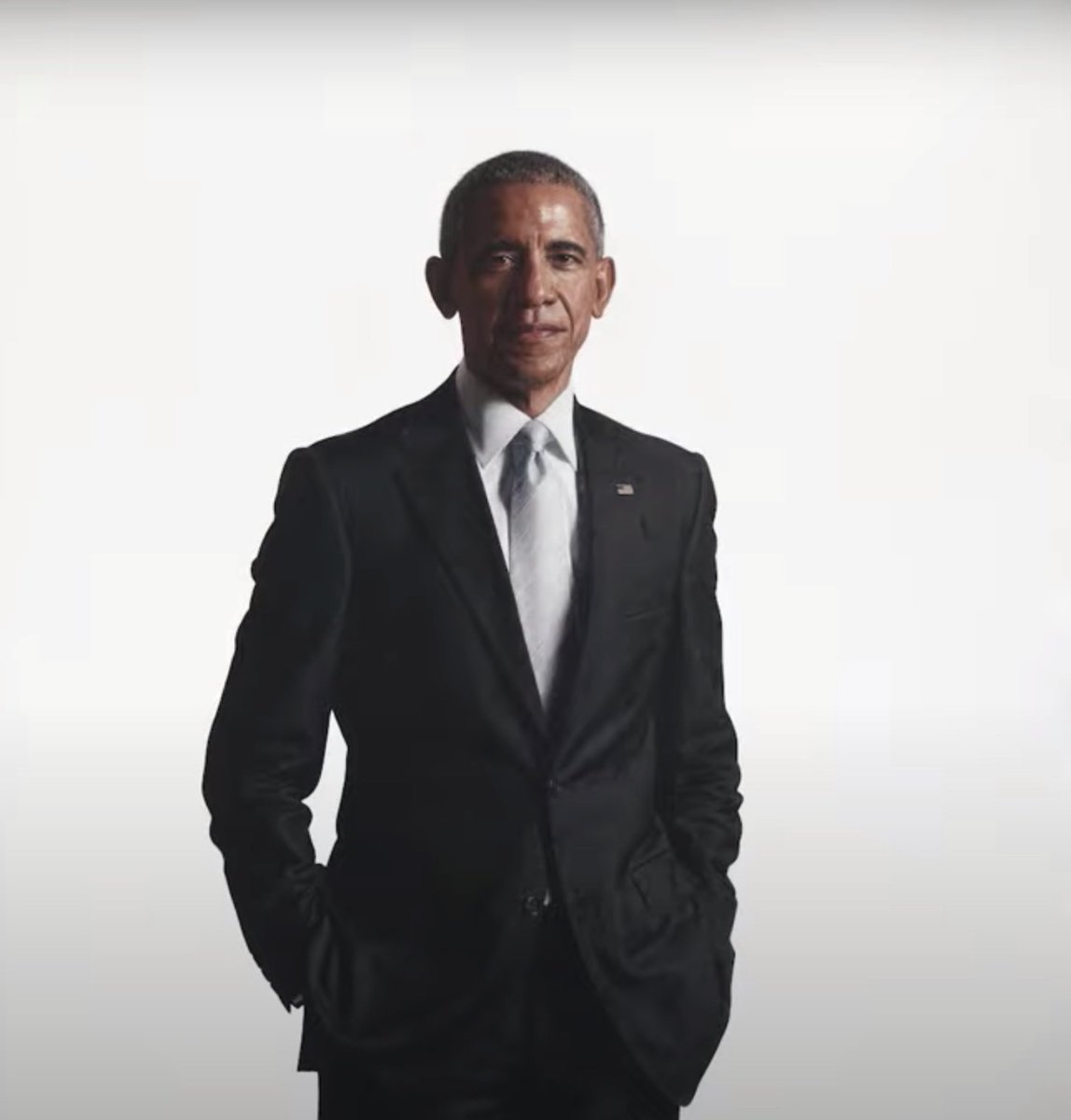 BeschlossDC's tweet photo. OK, here it is -- Barack Obama, painted by Robert McCurdy, about to be unveiled at White House: https://t.co/htOhoh7gUO
