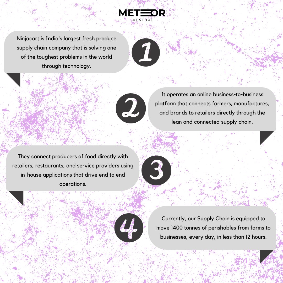 In the next batch of our knock knock Saturday series, we'll look at a business to business fresh produce supply chain that connects farmers, manufacturers,and brands to retailers directly. Ninjacart is focusing on India’s fresh produce market to organize the agriculture ecosystem