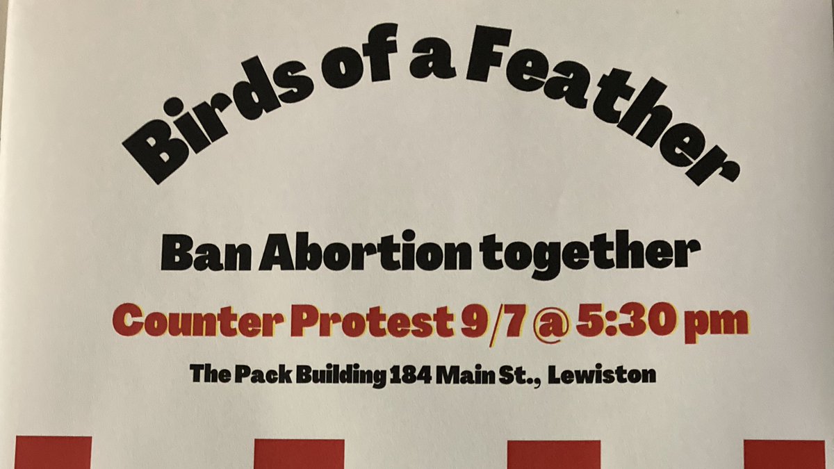 PPMEAF's tweet photo. Breaking: Today in Lewiston Virginia Gov. Glenn Youngkin will join Paul LePage for a fundraiser. Be there with us to take a stand against attacks to health care and abortion access! #CounterProtest #MEpolitics #abortion https://t.co/mjbU6vLEEk https://t.co/6rfMTJEqqI