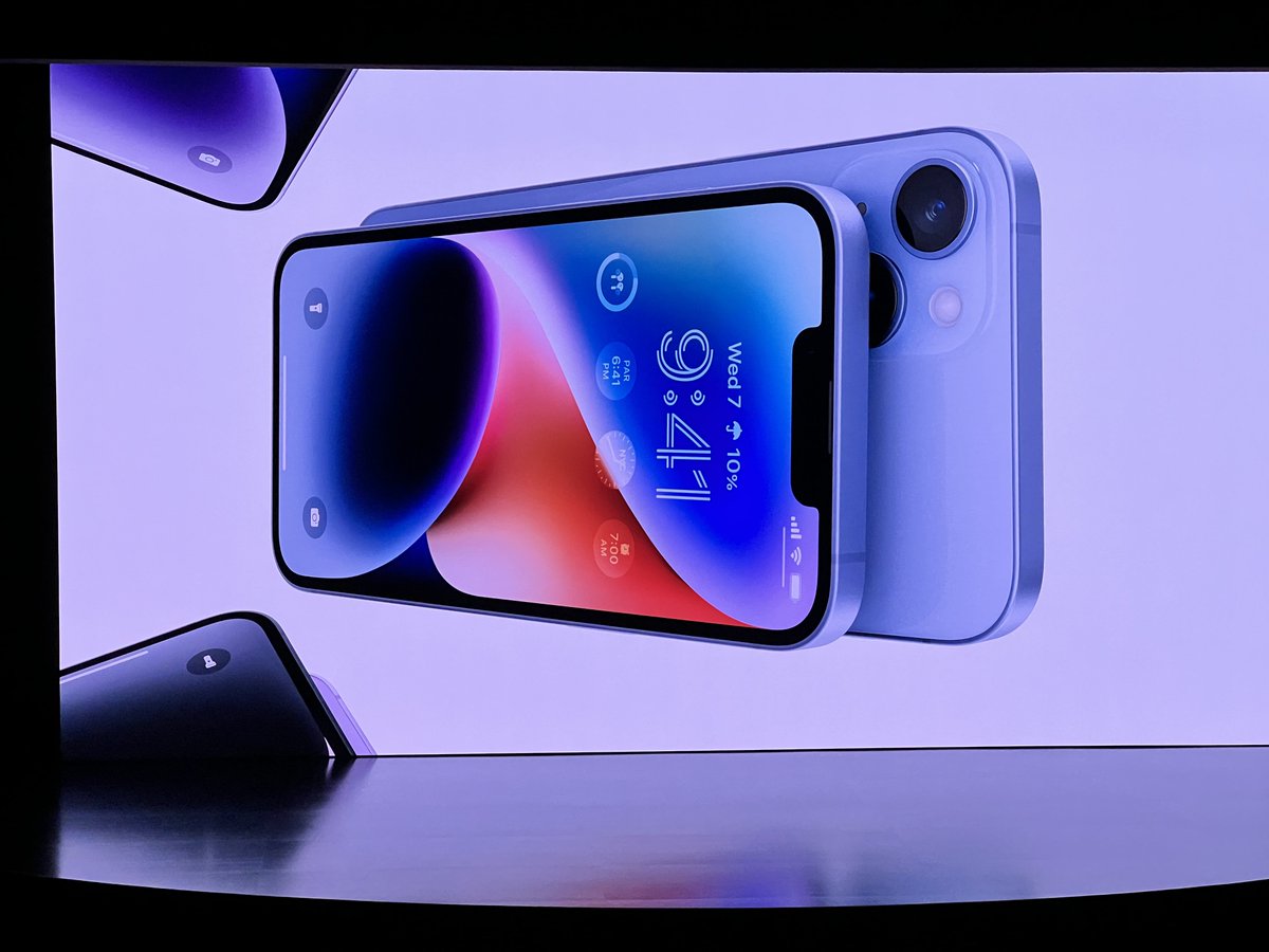 spin9's tweet photo. เปิดตัว iPhone 14 และ iPhone 14 Plus อย่างเป็นทางการ

ขนาด 6.1” และ 6.7”

ไม่มีรุ่นมินิให้เลือกแล้ว

#AppleEvent https://t.co/c1mipX9YaX