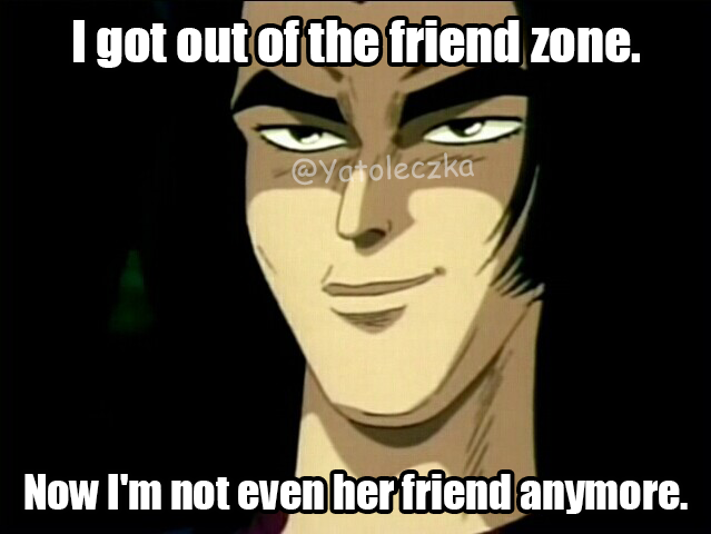 Yatoleczka's tweet image. Haha! Easy win! No friend zone!
#initialdmemes #initialdmeme #initialdworld #initialdfans #InitialD #memes #Shitpost #Shitpoststatus #initialdepression