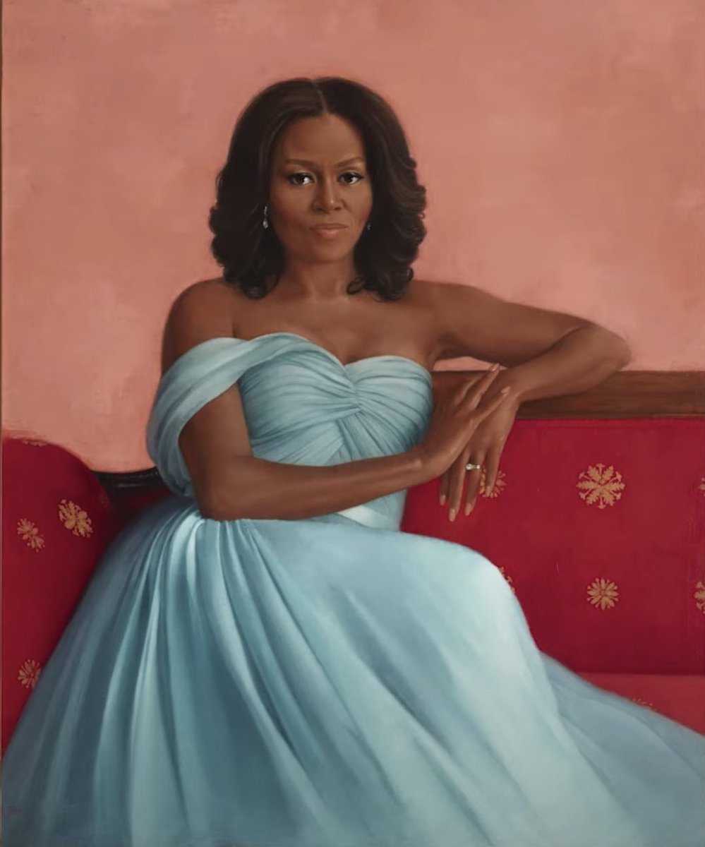 Phil_Lewis_'s tweet photo. The official White House portraits of Barack and Michelle Obama: https://t.co/WVInRXnDLA