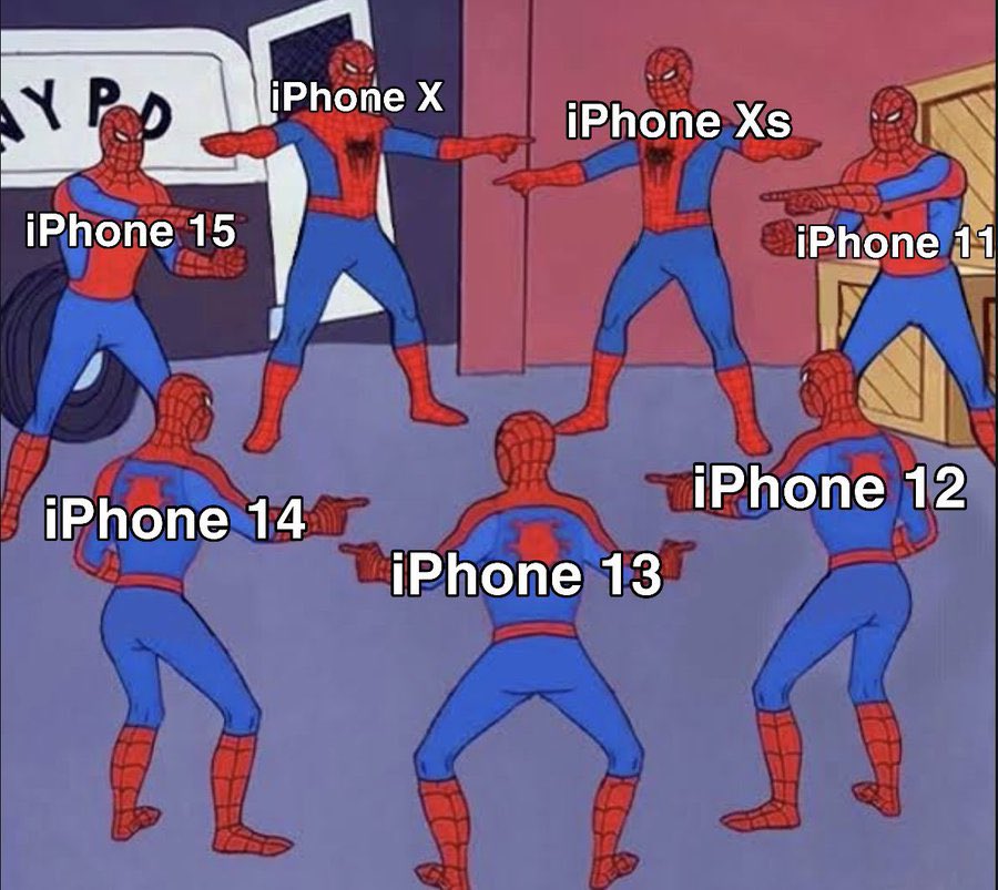All the iPhones be like:
#AppleEvent
