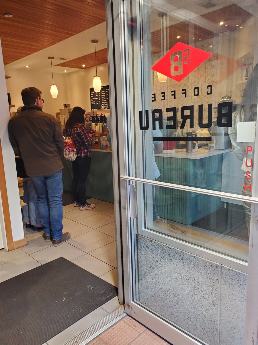 Great way to start the day in #yeg. Coffee and pastries at #coffeebureau