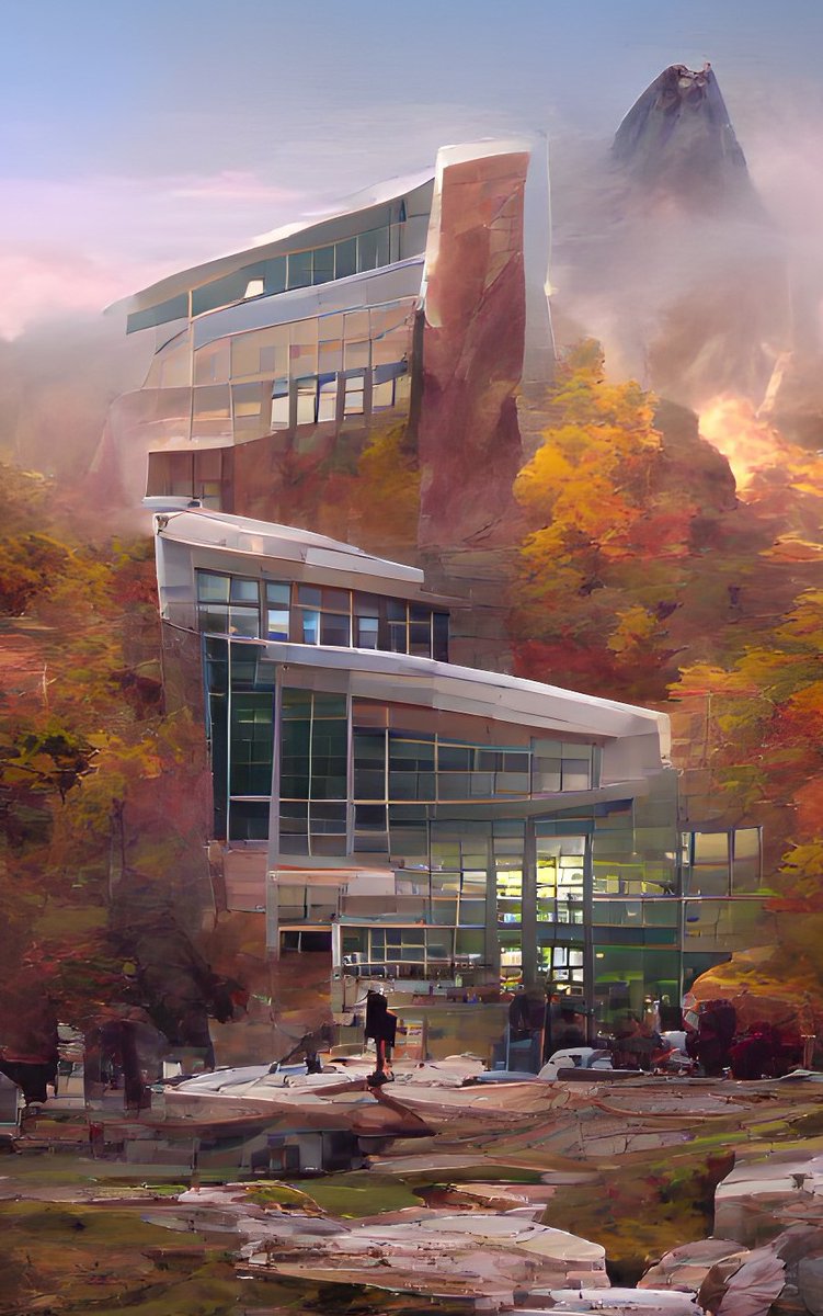 creativesatbc's tweet photo. Our Guru Anton put our Bridgewater buildings into an AI generator; take at look at what happened!! Can you guess what buildings these are? Leave your guesses in the comments! https://t.co/8dUgSh2W2A