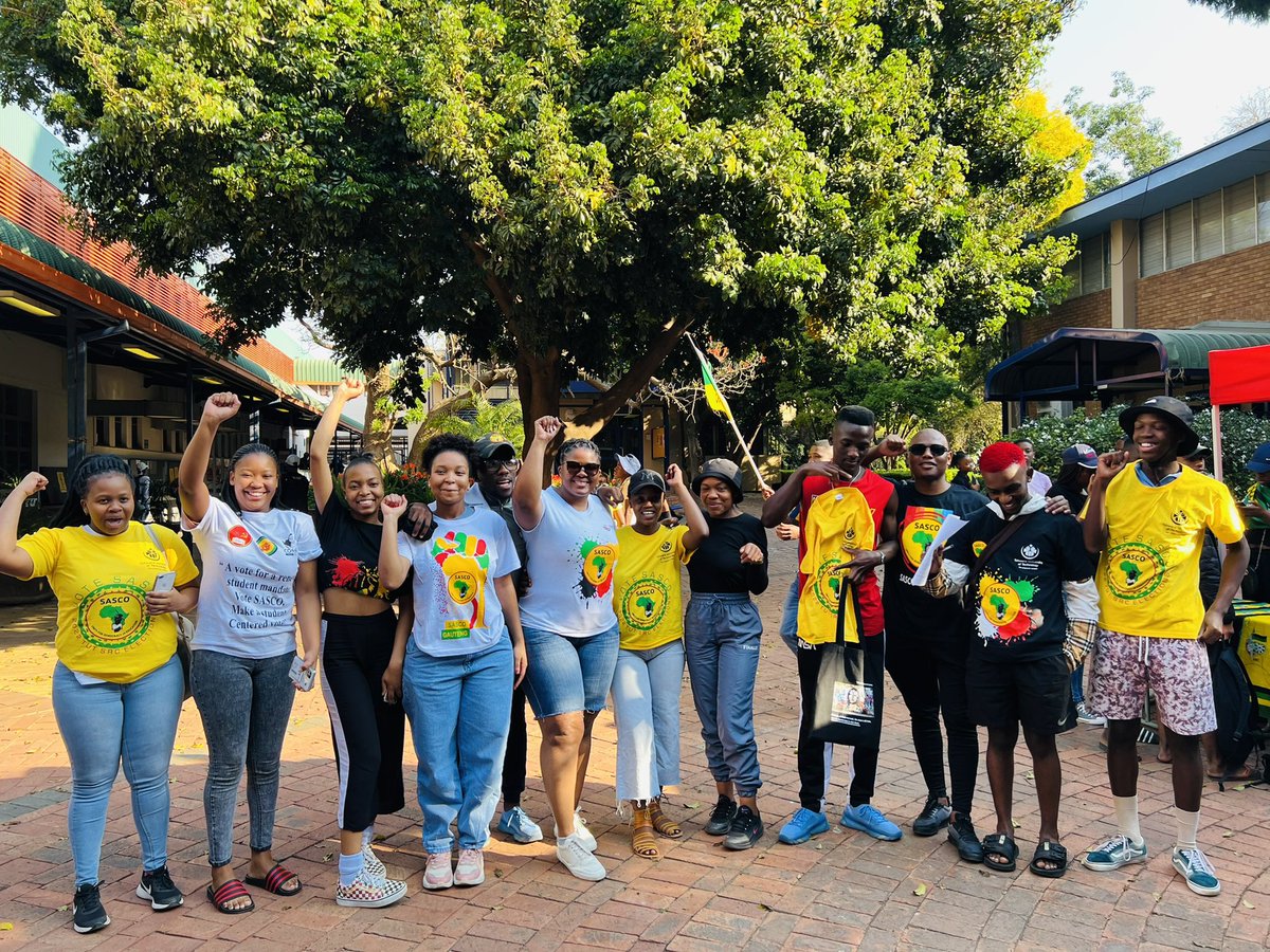 NoncebaMhlauli's tweet photo. SRC ELECTIONS FINAL PUSH!! 

⬛️ SASCO TUT Arcadia Campus  

#StudentsFirst #SASCOToTheFront ✊🏾 https://t.co/F5WwJPR2aQ