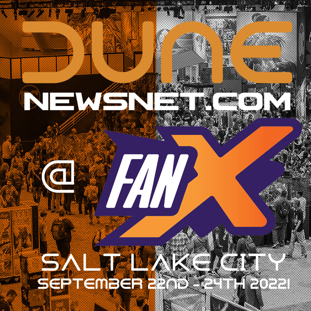 DuneNewsNet's tweet photo. The https://t.co/yUdeubzTE6 team will be present at FanX Salt Lake Comic Convention (@fanxsaltlake), taking place this September 22nd-24th!

We're excited to host two 'Dune' panels and run a giveaway! More details to follow...
#DuneFanX #Dune #FanX https://t.co/Y3hhpkSTV4