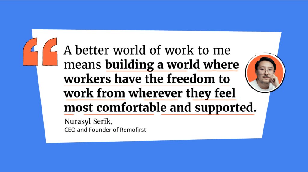 remof1rst's tweet photo. Our CEO @nsremote sat down with People Managing People to discuss his thoughts on building a better world of work, check out his full interview here: https://t.co/Cdy39duoCj #freedomofwork #flexiblework https://t.co/KiUczVD1OP
