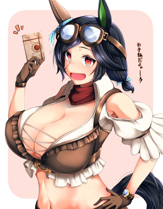 チケゾーの新衣装は普段の衣装よりチケゾーの女の子らしさの部分が大きく出ていてカワイイのでとても好きです

#ウマ娘 