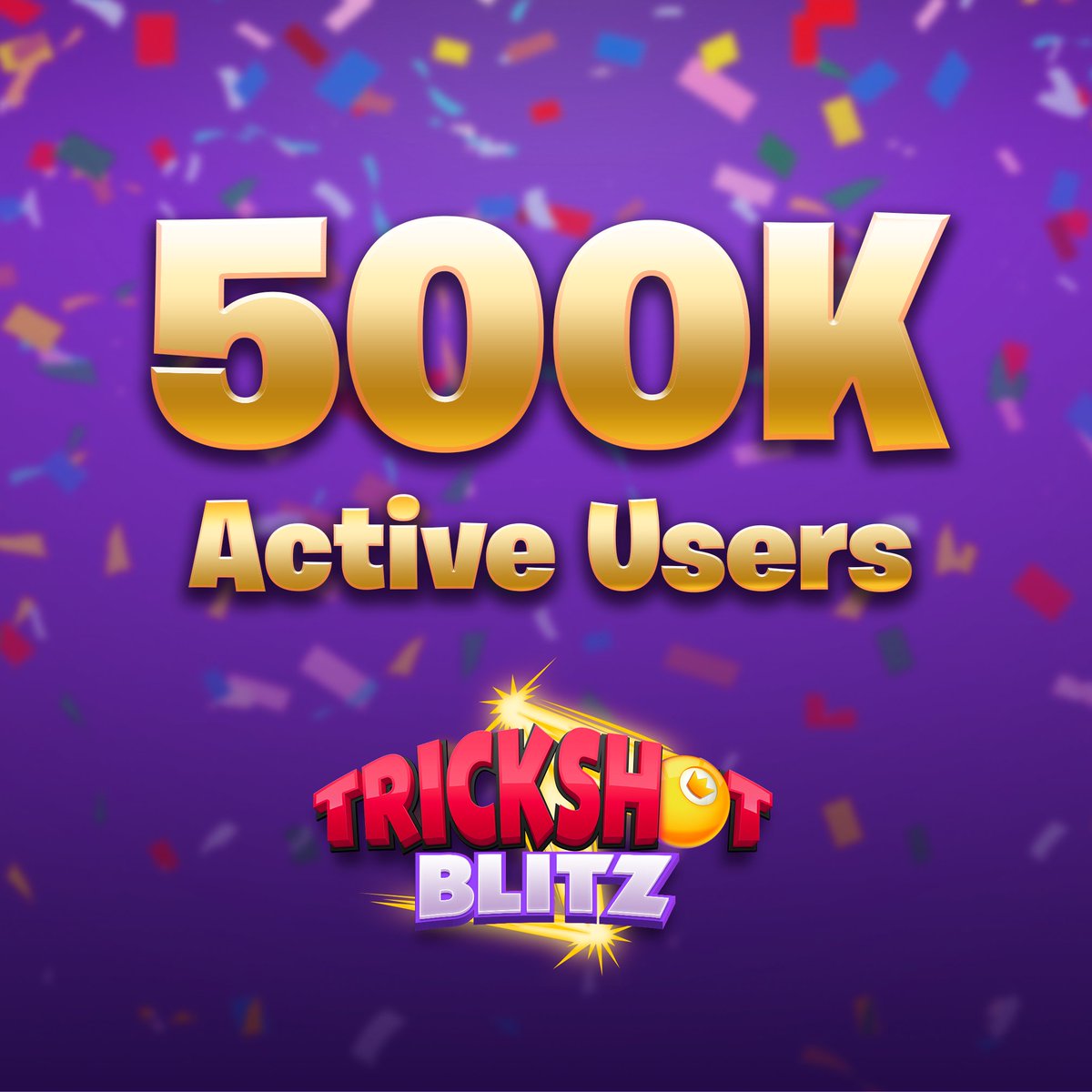 Joyride Games (@onjoyride) on Twitter photo Wow!🎉
Our second game, Trickshot Blitz hit over 500k Active Users in less than a month!
Thank you!! On the road to 1 Million!
<a href="/roham/">roham+</a> <a href="/itsomsidd/">Omar Siddiqui</a> <a href="/KevinChou/">Kevin Chou</a> <a href="/dapperlabs/">Dapper Labs</a> <a href="/flow_blockchain/">Flow.com📍ETHGlobal NY</a> <a href="/RLYNetworkAssoc/">RLY Network Association</a> <a href="/superlayerio/">Superlayer</a> Wow!🎉
Our second game, Trickshot Blitz hit over 500k Active Users in less than a month!
Thank you!! On the road to 1 Million!
<a href="/roham/">roham+</a> <a href="/itsomsidd/">Omar Siddiqui</a> <a href="/KevinChou/">Kevin Chou</a> <a href="/dapperlabs/">Dapper Labs</a> <a href="/flow_blockchain/">Flow.com📍ETHGlobal NY</a> <a href="/RLYNetworkAssoc/">RLY Network Association</a> <a href="/superlayerio/">Superlayer</a>