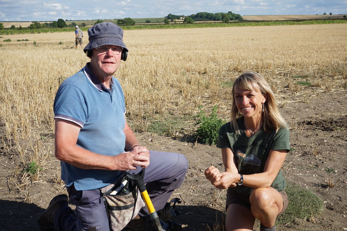 dfttc5's tweet photo. We’re back this Friday at 9pm for our third episode of Digging For Treasure! Tune in to see what our detectorists find in Norfolk 🗾 #DFTTC5 #C5 #metaldetecting @michaelastracha @mrdanwalker @Raksha_Digs https://t.co/ggC4hjRWHa