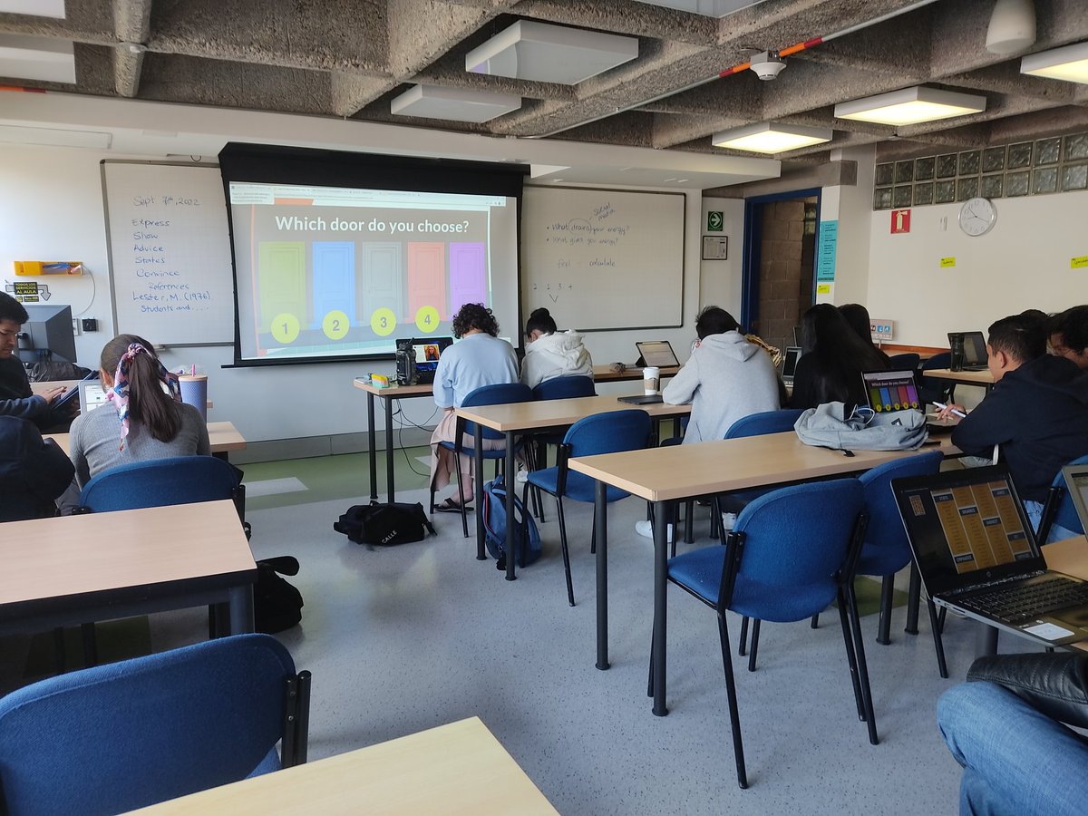 crbuitrago's tweet photo. So I ended up doing a #choiceboard with doors. I didn't nail the #escaperoom idea cause I didn't know how to lock the doors..I used #GoogleSlides. Anyway, students liked it! They were into it and there was something for everybody! #learningismessy #learningisfun #teachinggoals https://t.co/7EkUY1uZeW