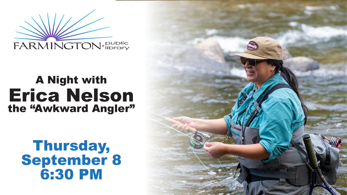 ReadFarmington's tweet image. Don't miss the "Awkward Angler" tommorrow night at the library! #ReadFarmington