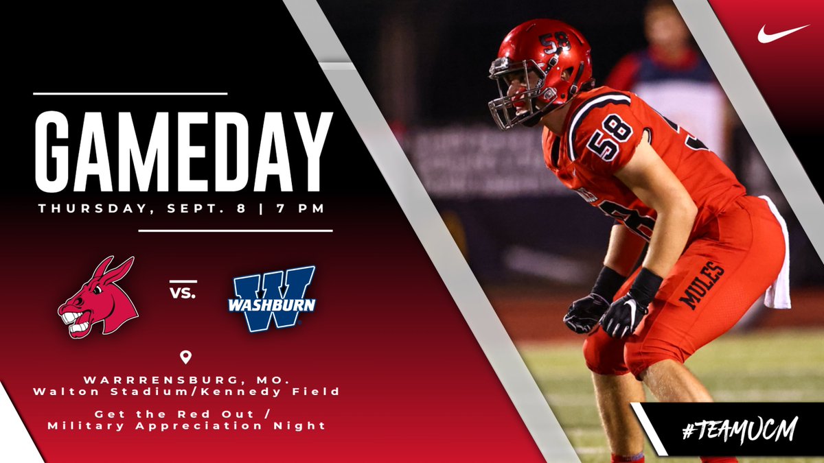 UCMFootballTeam's tweet photo. Under the lights in the 'Burg for our HOME OPENER.

📻 | 1450 KOKO, 107.9 FM, 98.5 The BAR
🔊 | https://t.co/0Hggnfjl6p
💻 | https://t.co/d7REbbUJHc ($)
📊 | https://t.co/nkfDPfwTjg
🎟️ | https://t.co/Cr8z8QaQU8
🇺🇸 | Military Appreciation Night
🔴 | Get the Red Out

#teamUCM https://t.co/ugLEXdLCeY