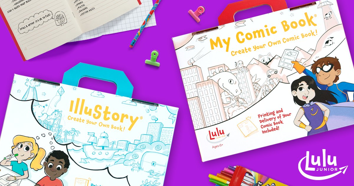 lulujrdotcom's tweet photo. ⭐ Let your kids be the stars of their own adventure with Lulu Junior's book-making kits!
Our kits include everything they need to create their very own book! Shop now: https://t.co/HIX5f6kB6A
#writingactivity #artactivity https://t.co/ROvm9nKtrL