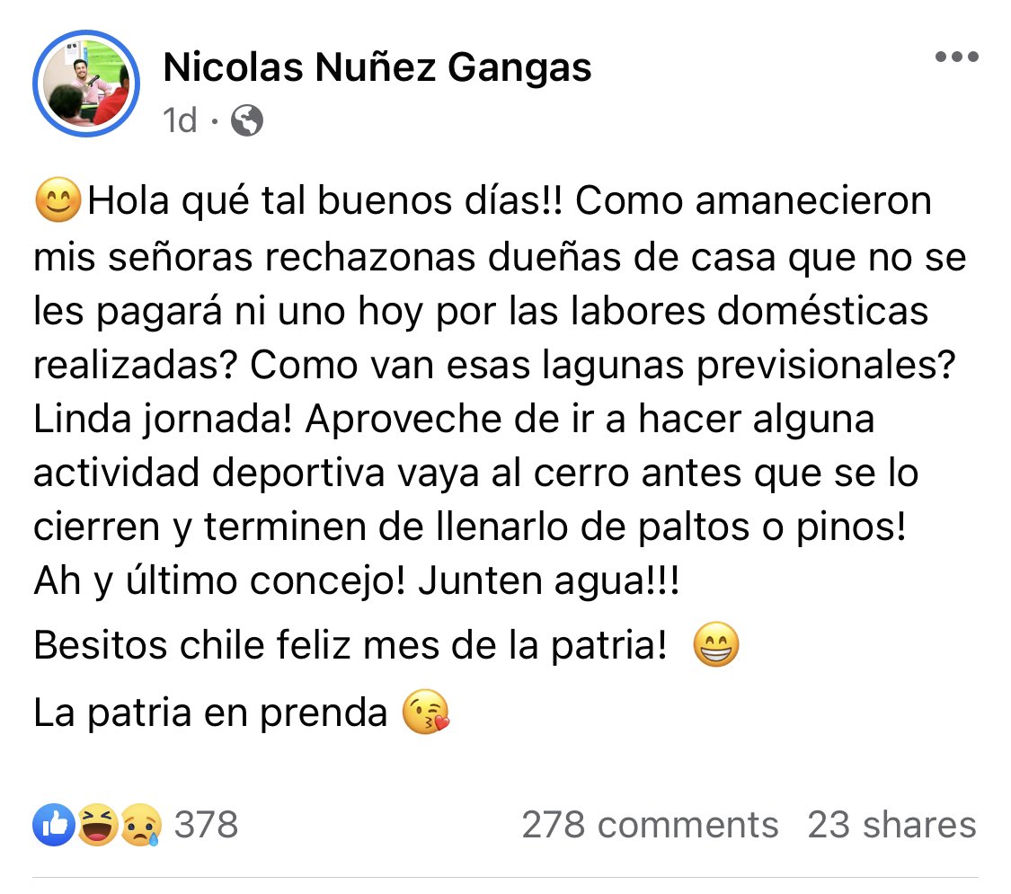 daniloherrerad's tweet photo. Miren como el convencional Núñez se burla de la ciudadanía, de sus electores. El mismo convencional que se subió con guitarra al podio de la Convención y que votó desde la ducha. Él, el que se burló de Chile en su trabajo como convencional. No tienes vergüenza, @NNConstituyente. https://t.co/AnBLtRhRTI