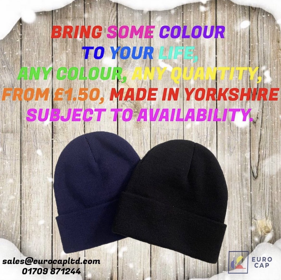 Euro_Cap's tweet photo. #hat #cap #baseballhats #uk #ukproduced #workwear #workuniform #madeinengland #lowminimum #lowminimumorderquantity #beanie #winter https://t.co/nz6fBfuudl