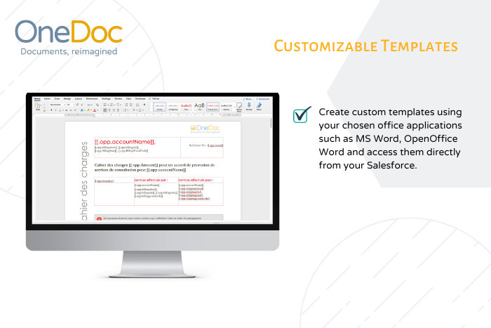 BizTBaa's tweet photo. Create and Customize Templates in #OneDoc! Use any office application to create your templates and access them directly from your #CRM when you need them.

Check us out on Salesforce #appexchange - https://t.co/sXMgX8R61R https://t.co/J7oqGl7vmg