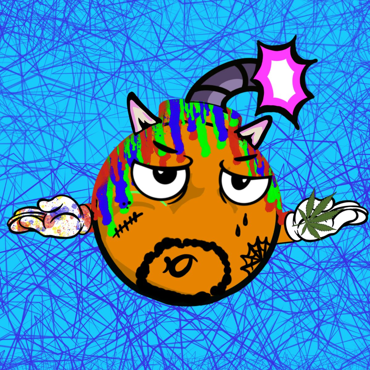 BomberKrew's tweet photo. Here are few #CryptoBombs you can expect to see when you shuffle up on Sept 9th. This has been such a good learning experience. We will be able to give serious insight to future artists. Let us know what you think! #algofam @NFOLDEDpaper @leezy_NFT @algolxrd @_DrippingBalls #CBK https://t.co/4GNnDGoE4L