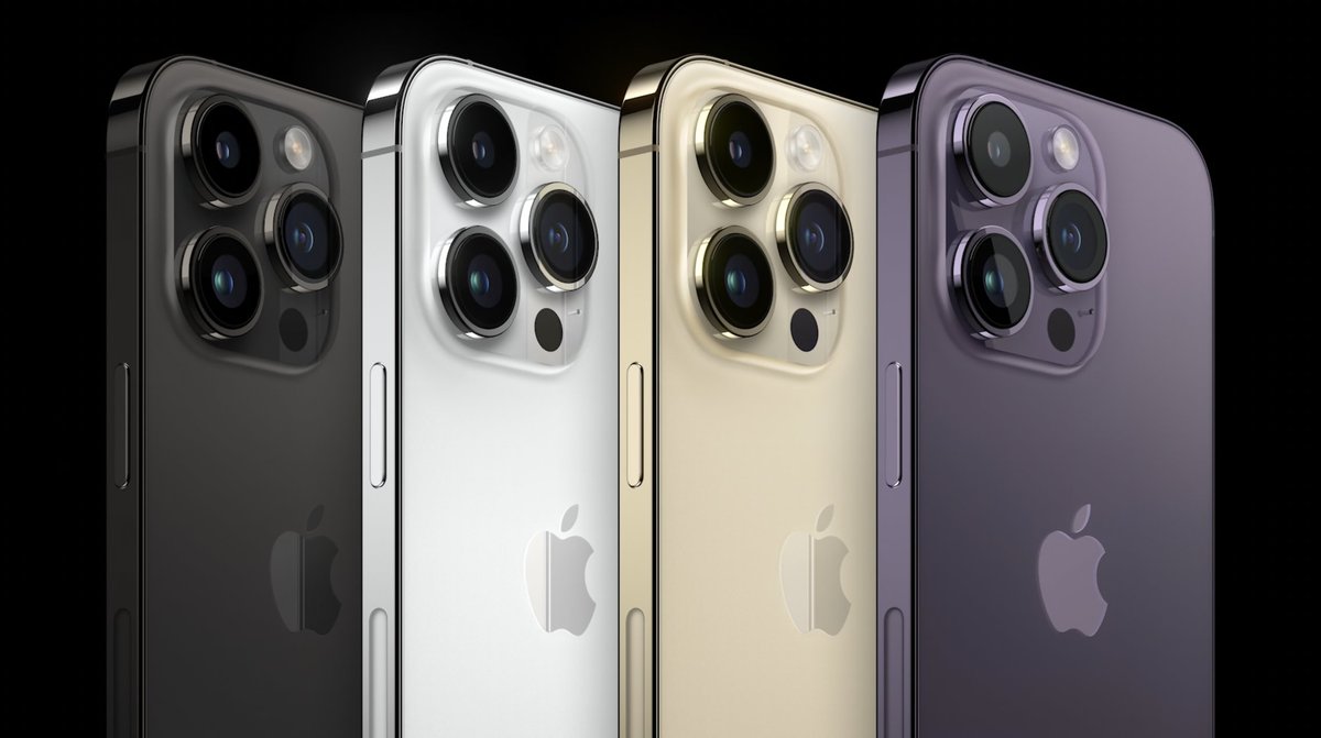 makemac's tweet photo. iPhone 14 Pro
Space Black, Silver, Gold dan Dark Purple!! https://t.co/XyUvGMwbrd