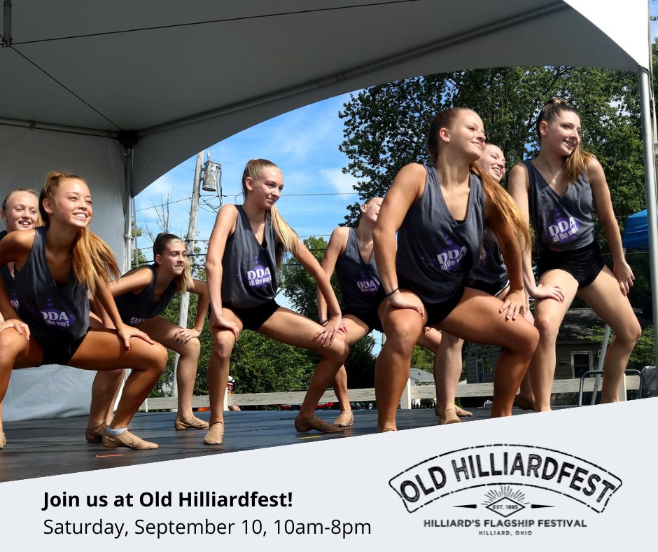 The annual Old Hilliardfest Art &amp; Street Fair will take to the streets again for the 38th year, THIS SATURDAY (September 10)!!! The event will take place in Downtown (Old) Hilliard, on Main Street, from 10am through 8pm. Live music, great food, family activities, and more!