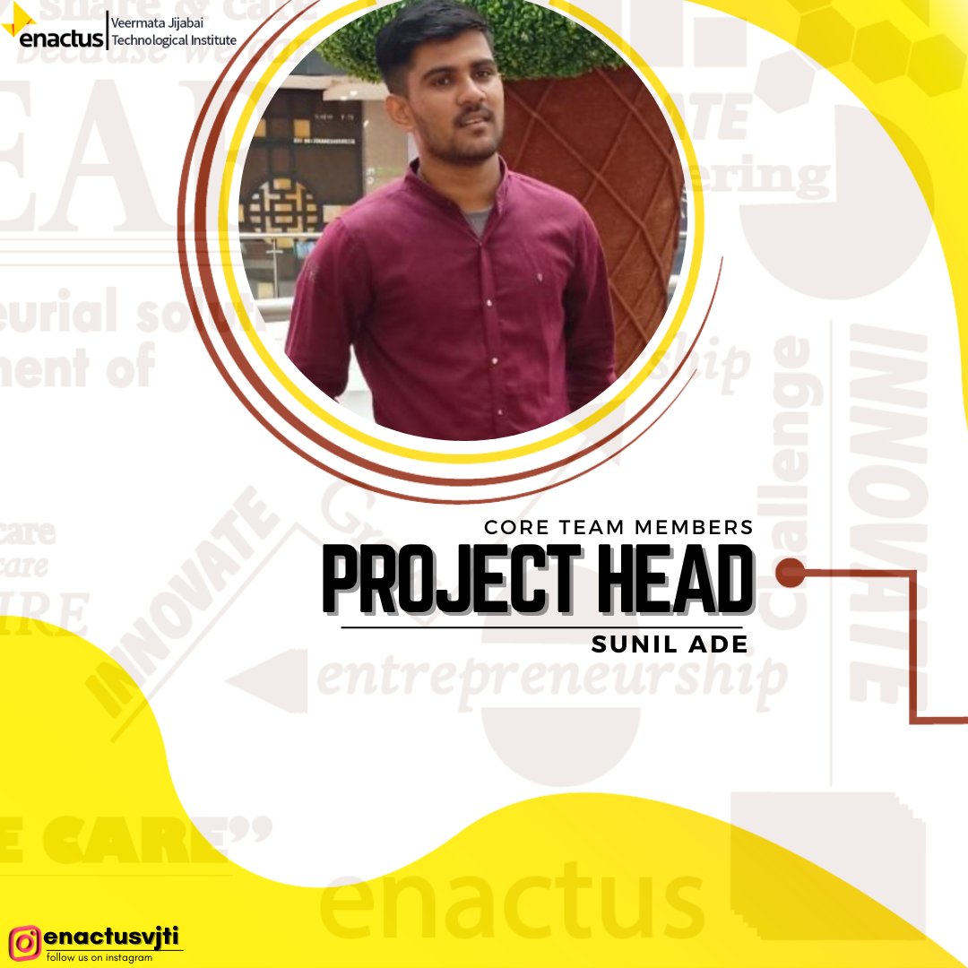 EnactusVjti's tweet photo. We have taken the first steps towards creating a new venture, and we would like to welcome the new team to lead us into a new journey. 🌄🌏
Presenting the Core Head Members of ENACTUS 2022–23!! 💫✨🌟 https://t.co/glvoeOOGGm