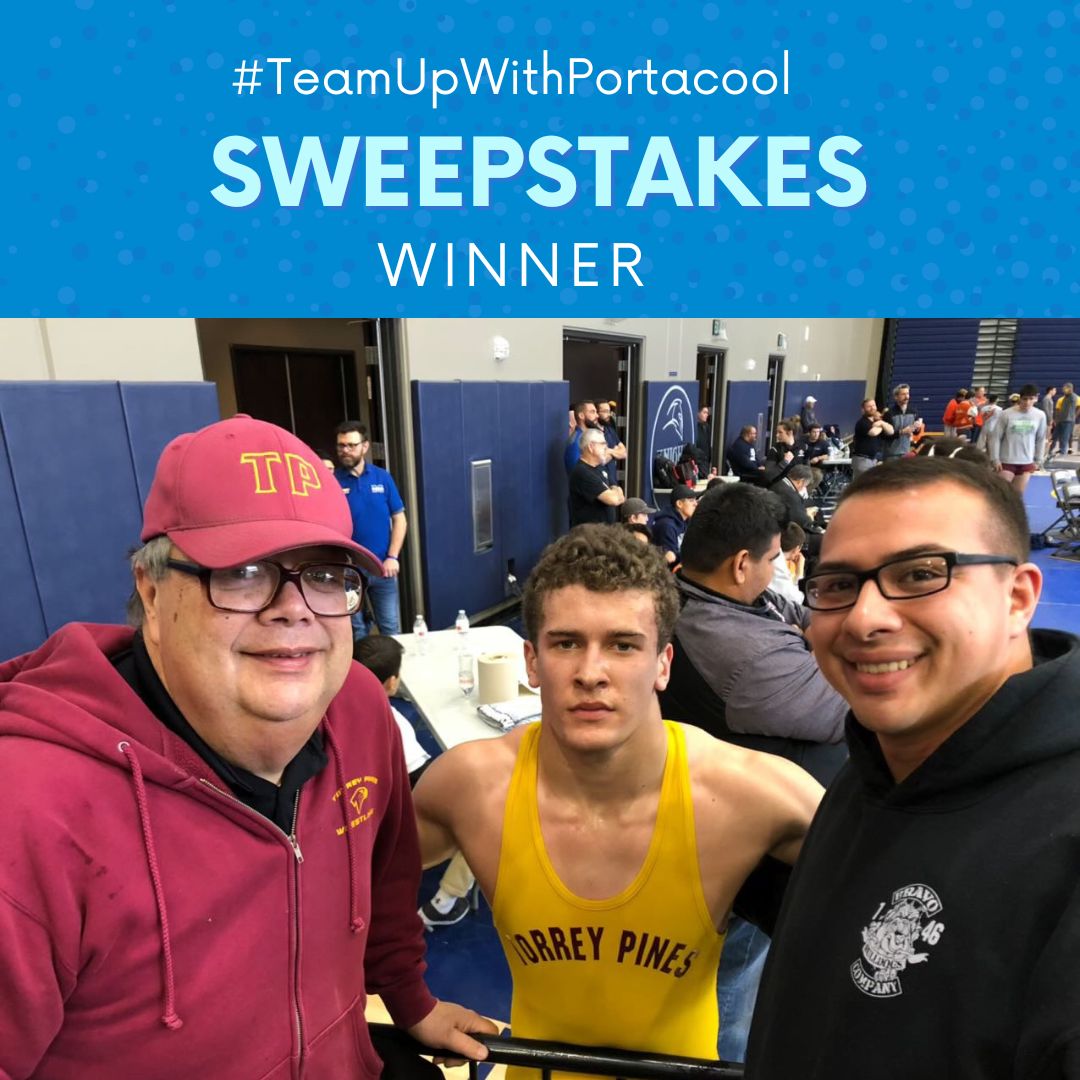 portacool's tweet photo. Today we announced our #TeamUpWithPortacool summer sweepstakes winner!! Thank you to all who entered! Head to our #Instagram stories to read about Coach Wes!

#portacool #sweepstakes https://t.co/LCFhM6py6t