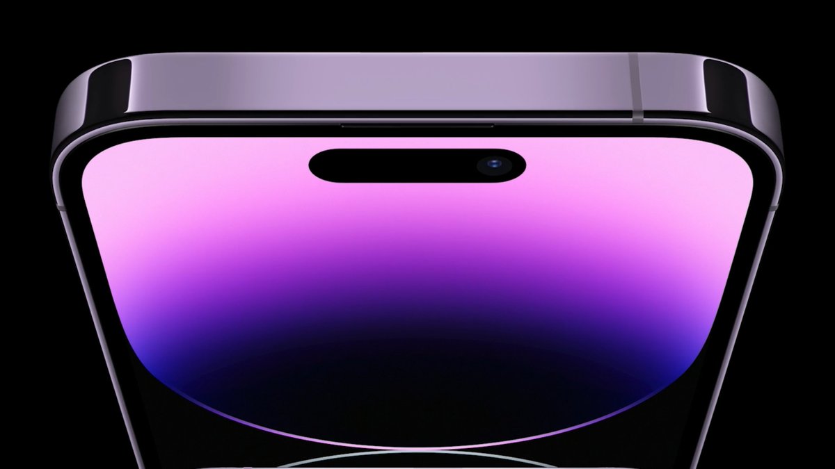 SuperSaf's tweet photo. "Dynamic Island" 🤔 #AppleEvent https://t.co/RSIntsaJD7