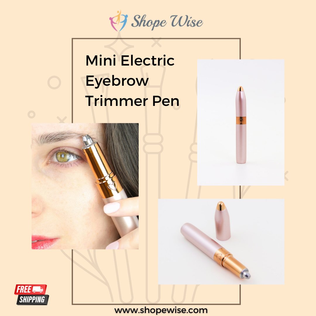 Shopewise_com's tweet photo. Don’t have time to visit your brow lady but need a cleanup? We’ve got you, girl. Introducing the Mini Electric Eyebrow Trimmer Pen, your at-home, on-the-go solution for perfectly-groomed brows.
Order now: https://t.co/5MdFoLvBgT
#minielectriceyebrowtrimmer #trimmers #skincare https://t.co/Esi5uSPYSE