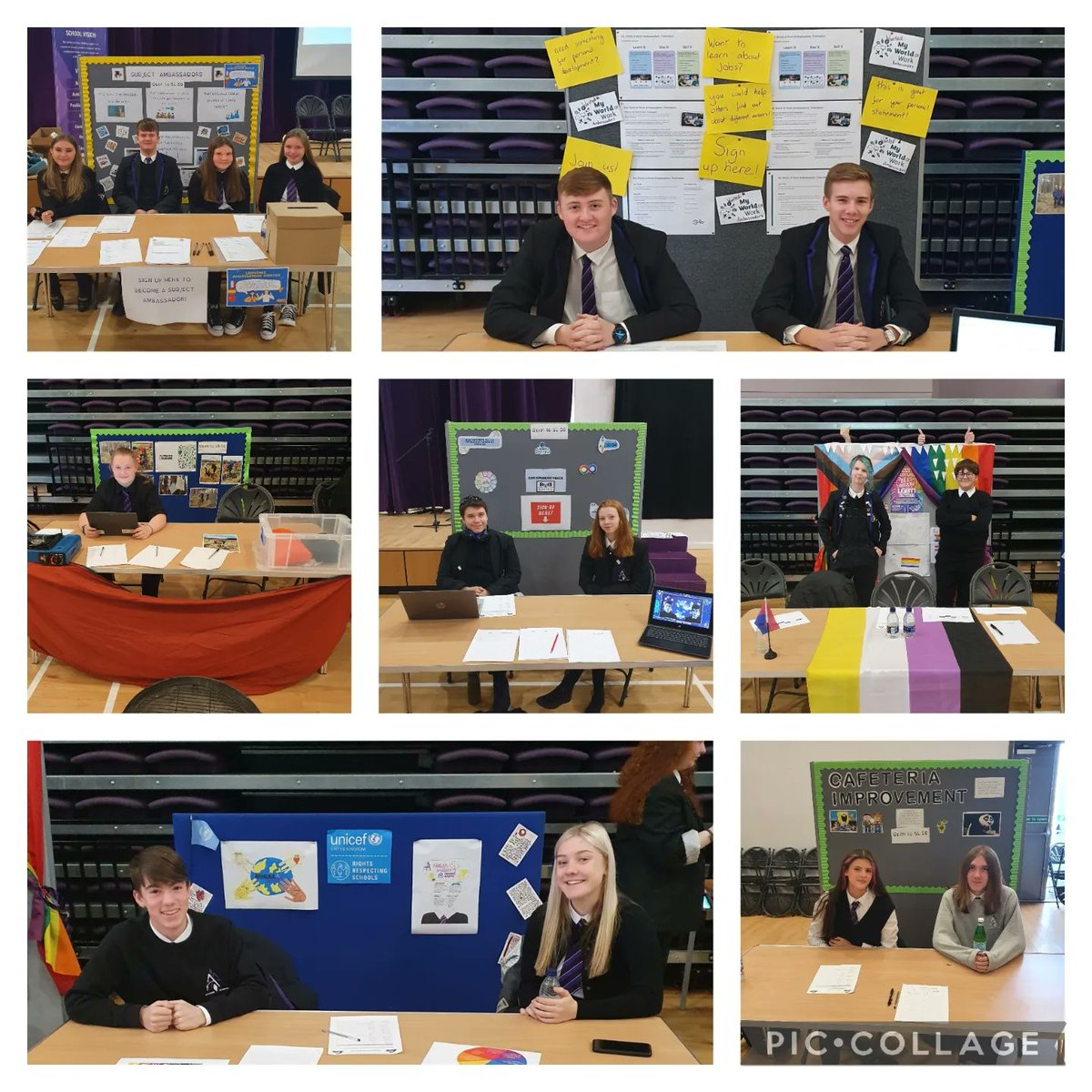 1/2 Today our first ever Student Leadership Recruitment Fair was held and it was a roaring success.

We have seen over 400 applications for leadership positions across the school from Subject Ambassador roles to being a Dungeons and Dragons Master!