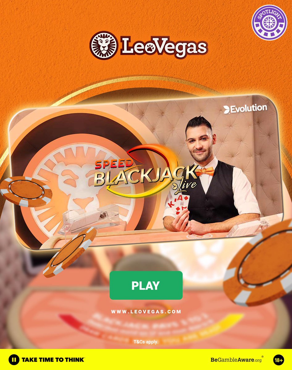 Our LeoVegas Live Casino Spotlight Game is LeoVegas Speed Blackjack &#128081;&#129409;

&#128242; #PlayNow - 

Let us know your favourite Live Casino game below &#128071;&#160;&#160;

