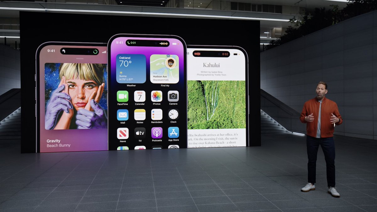 theapplehub's tweet photo. This is the Dynamic Island on iPhone 14 Pro #AppleEvent https://t.co/LFEMRzGvBT