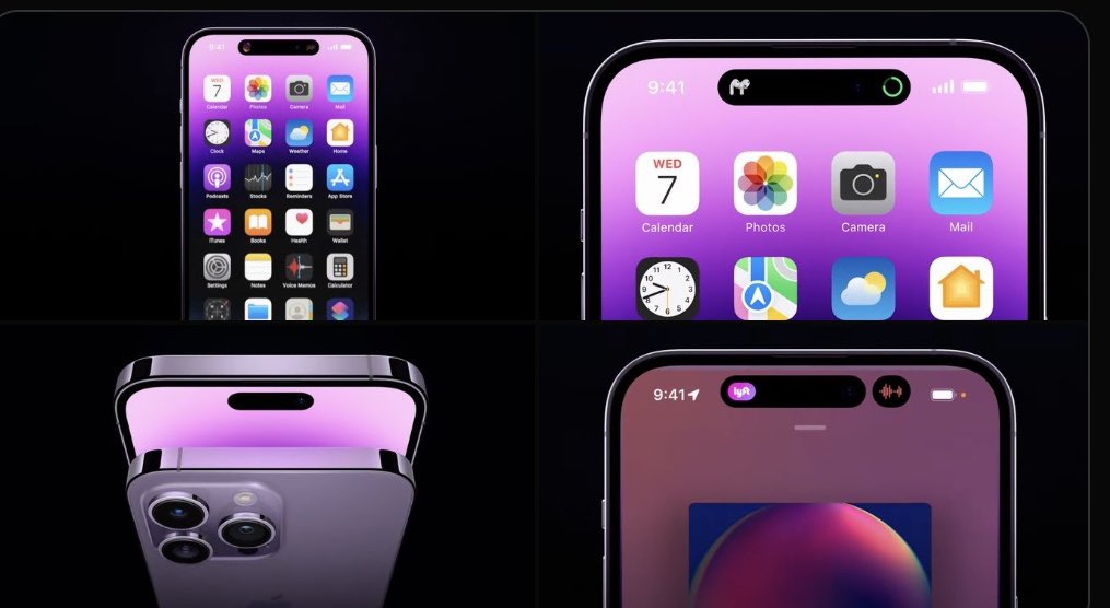 tech_burner's tweet photo. iPhone 14 Pro is here! Interesting Notch design and features. #AppleEvent #iPhone14Pro https://t.co/CeFj2iKA1i