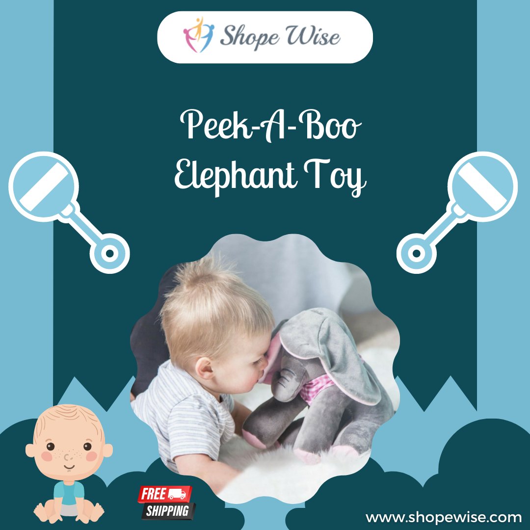 Shopewise_com's tweet photo. Our Peek-A-Boo Elephant Toy sings and interacts with your loved one for comfy, safe companionship while you're busy doing housework or working. 👶Child-sized to match your baby Check it out on our site now!
Shop Now: https://t.co/ie6GGEEXeF
#peekaboo #elephanttoys #peekabootoys https://t.co/uEkZfGPV2n