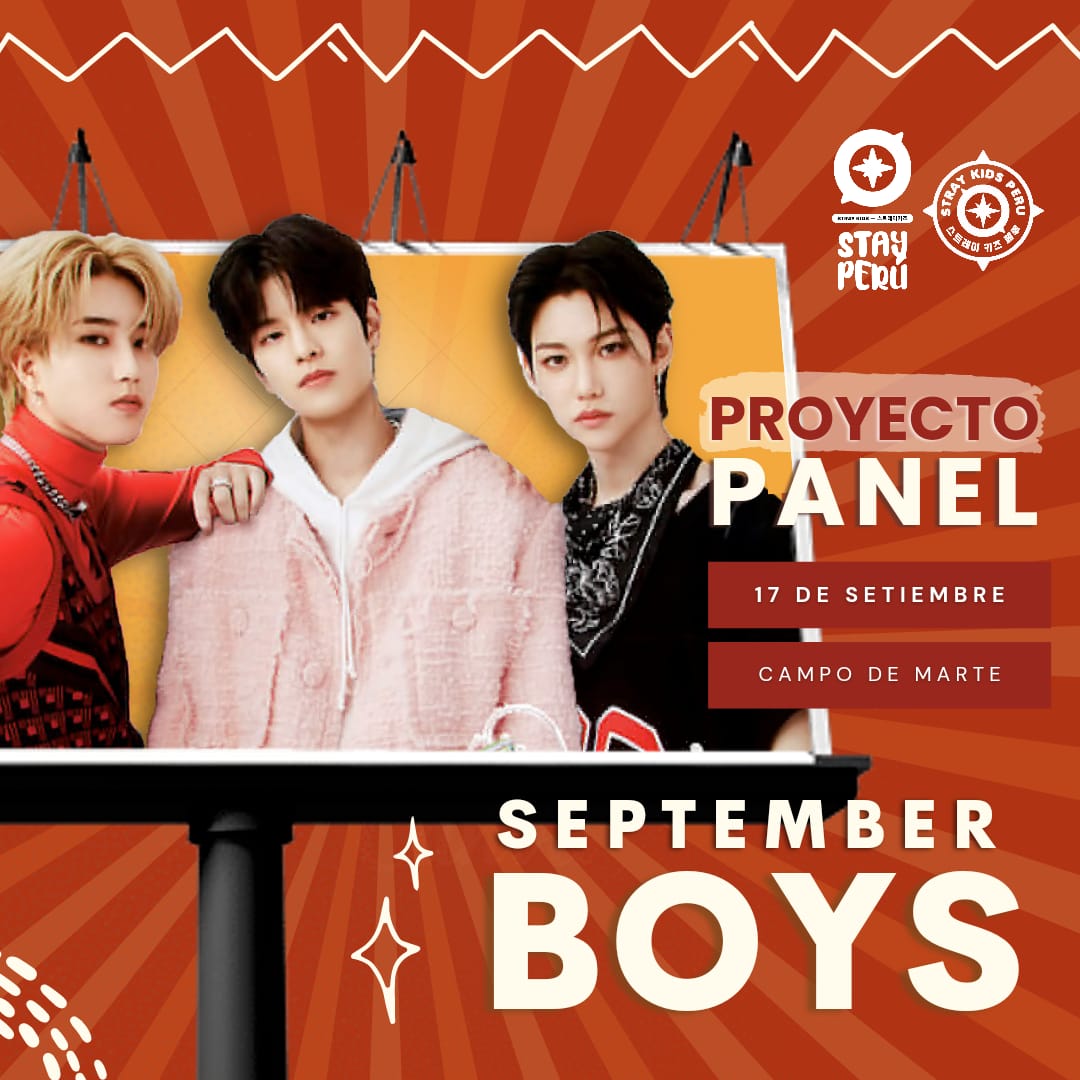 StrayKidsPeru's tweet photo. 【BIRTHDAY PROJECT】
#HanLixMin Day 🐿️🐥🐶

¡STAY! En esta ocasión estamos abriendo donaciones para alquilar un PANEL LED ubicado en Campo de Marte para el Cumpleaños de HAN, Felix y Seungmin “Our September Boys”🍂

➖ FORMULARIO:
🔗https://t.co/gXI3Tt6IgA

#HAN #Felix #Seungmin https://t.co/qUtEJqh2QV