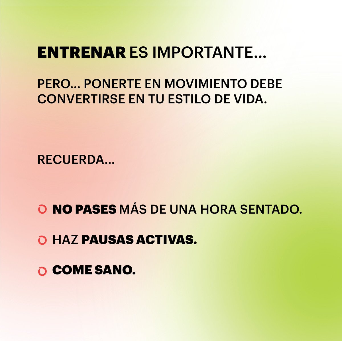 conflycrew's tweet photo. Se trata de pequeños cambios en tu rutina que te harán sentir con full energía, sin ansiedad y concentrado en tus tareas cotidianas. https://t.co/PaRyvRg1Es