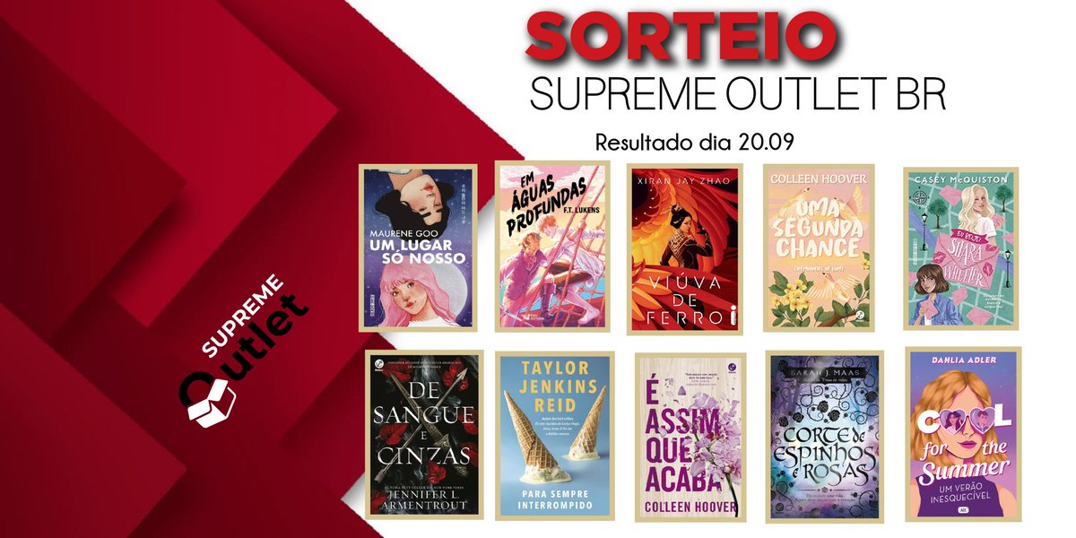 supremeoutletbr's tweet photo. Nosso primeiro sorteio do mês chegou! 🎁

🔴 Regras 
▫️Dar 🔃 e curtir ❤️ a publicação
▫️ Marcar um @ 
▫️Comentar o livro desejado 

📚 Prêmio
Um livro da imagem abaixo ou R$35,00 em livros 

🗓️ Resultado dia 20.09 https://t.co/KgAHqxBsxj