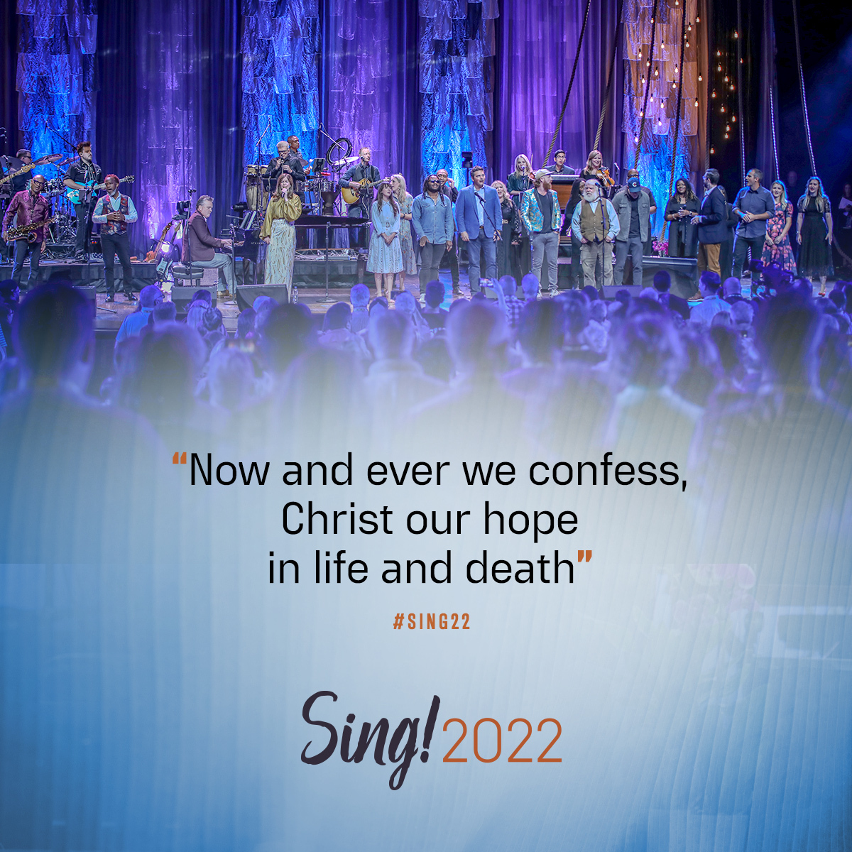 gettymusic's tweet photo. Now and ever we confess, Christ our hope in life and death! We already can't wait to see you next year for #Sing23!
Catch up on ALL of #Sing22 with a virtual pass >> save 40% with VIRTUAL40 at https://t.co/t0eZ4kjMiu https://t.co/fs1FtnRdPQ