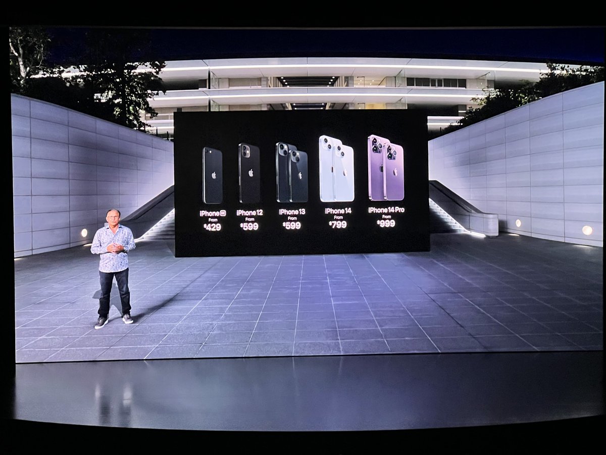 spin9's tweet photo. iPhone 14 Pro และ iPhone 14 Pro Max เปิดราคาเริ่มต้น $999 

จอง 9 ก.ย. ขาย 16 ก.ย.

#AppleEvent https://t.co/kuFs1y5xK7