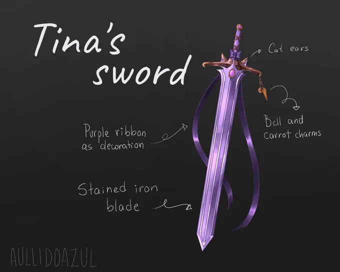 #swordtember day 6: Tina's sword#dsmpfanart #tinafanart 