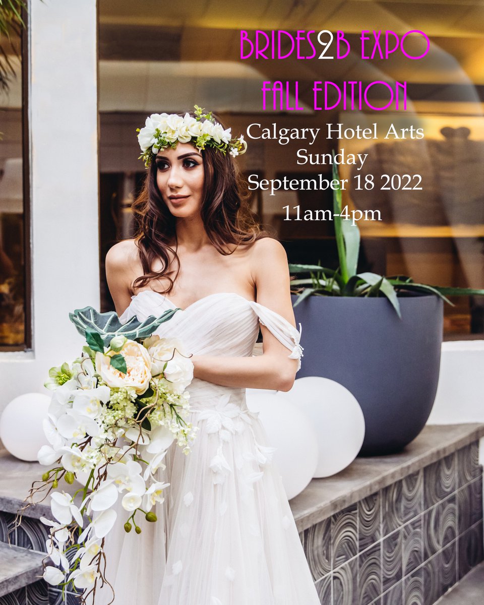 Brides2BCalgary's tweet photo. TICKETS ARE ON SALE NOW - https://t.co/scdtVJnlQJ
(save $5 per ticket when purchasing online)

- Complimentary Glass of Sparkling Wine
- Bridal Gift Bags
- Brides2B Magazine/Directory
- Food Tasting
- Cash Bar
- FASHION SHOW
- GRAND PRIZE for one lucky couple!!

See you there!! https://t.co/6HwSvXFEZH