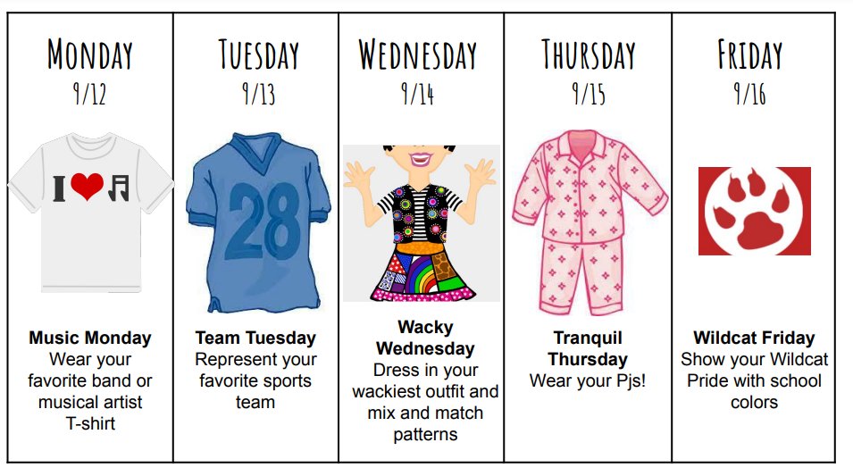 AusdGarfield's tweet photo. @AusdGarfield is looking forward to celebrating school spirit next week! https://t.co/tSeXIykkGy