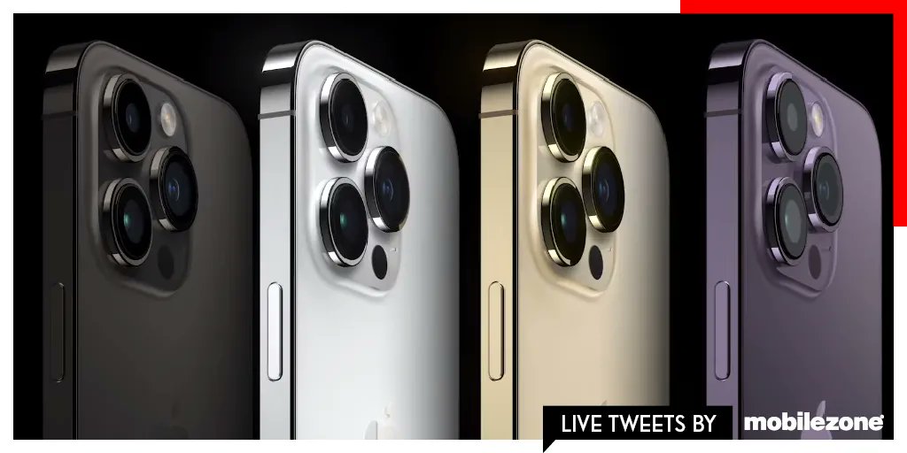 Das neue #iPhone14Pro und #iPhone14ProMax im Überblick 📱 

✔️ Stärkerer und effizienterer A16 Bionic Chip
✔️ 48-Megapixel-Hauptsensor mit verbesserter Low-Light-Fotografie und Zoom
✔️ Starke Akkulaufzeit
✔️ Dynamic Island statt Notch

#AppleEvent